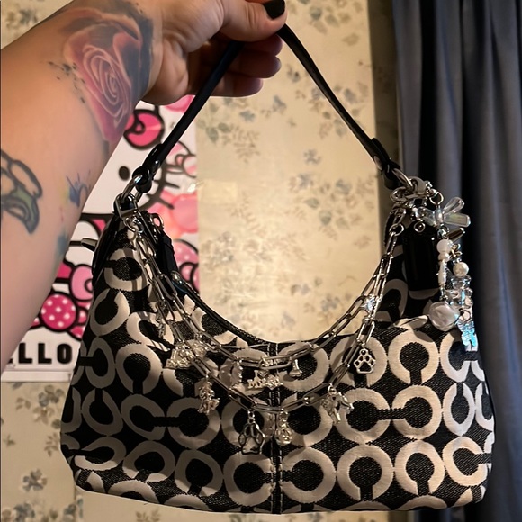 Coach Handbags - Coach Peyton signature denim style handbag